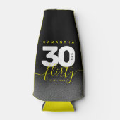 明モダンガーリーるい黄色30と気のあるそぶりをした ボトルクーラー (正面)