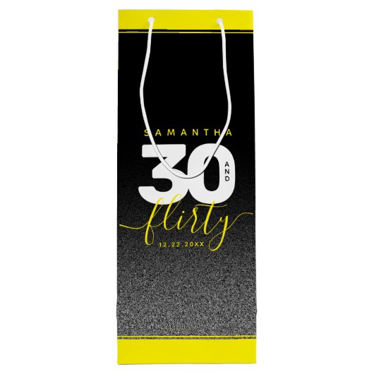 明モダンガーリーるい黄色30と気のあるそぶりをした ワインギフトバッグ (裏面)