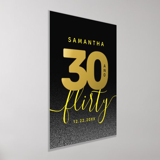 明モダンガーリーるい黄色30と気のあるそぶりをした 箔ポスター (レイダウン)
