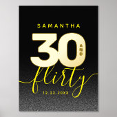 明モダンガーリーるい黄色30と気のあるそぶりをした 箔ポスター (正面)