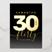 明モダンガーリーるい黄色30と気のあるそぶりをした 箔招待状 (正面)