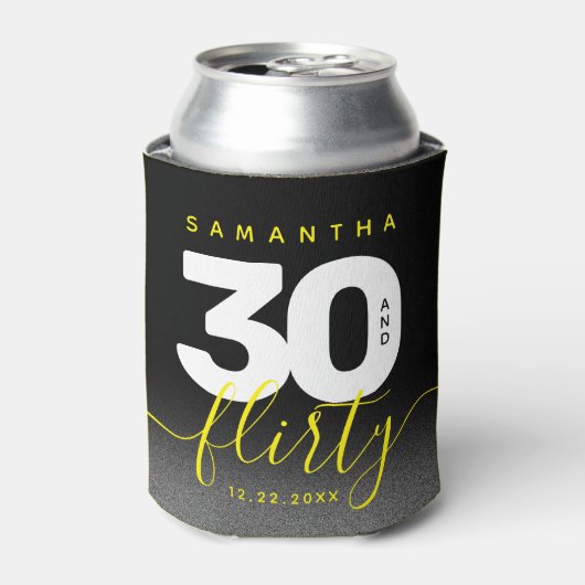 明モダンガーリーるい黄色30と気のあるそぶりをした 缶クーラー (缶正面)