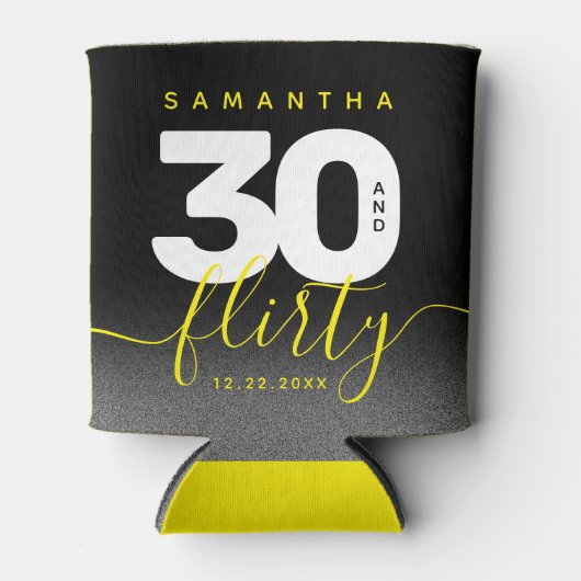 明モダンガーリーるい黄色30と気のあるそぶりをした 缶クーラー (正面)