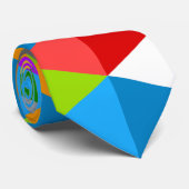 明モダンファンキーカラフル三角形 ネクタイ (ロール)