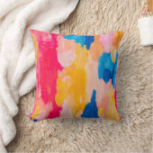 明モダン色の絵画春デザインスローP クッション (ブランケット)