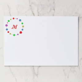 明モノグラムのるいカラフル幾何学模様 ペーパーパッド