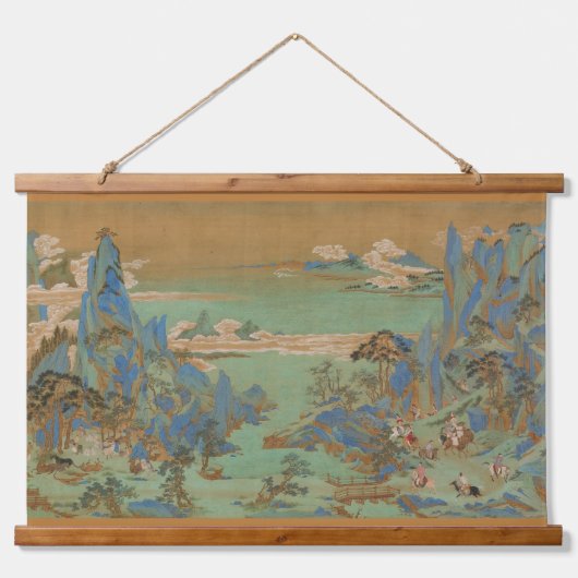 明中国の朝の旅の舒淇風景 吊り下げ型タペストリー (正面2)
