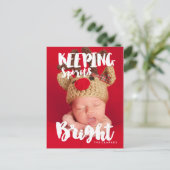 明保るいスプリット |手書き入力 ポストカード (スタンド正面)