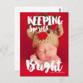 明保るいスプリット |手書き入力 ポストカード (正面/裏面)