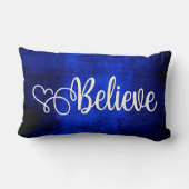 明信じるい王室の青の上 – Lumbar枕 ランバークッション (裏面)