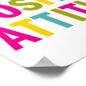 明前向きるい色の態度 ポスター (角)