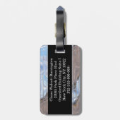 明快さのモダンのモノグラム ラゲッジタグ (裏面縦)