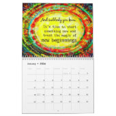 明感動的るいやる気を起こさせる カレンダー (1月 2026)