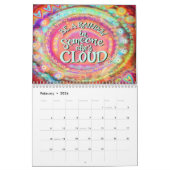 明感動的るいやる気を起こさせる カレンダー (2月 2024)