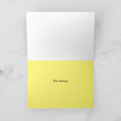 明感謝してい色ブロック文字ノートカード サンキューカード (内部)