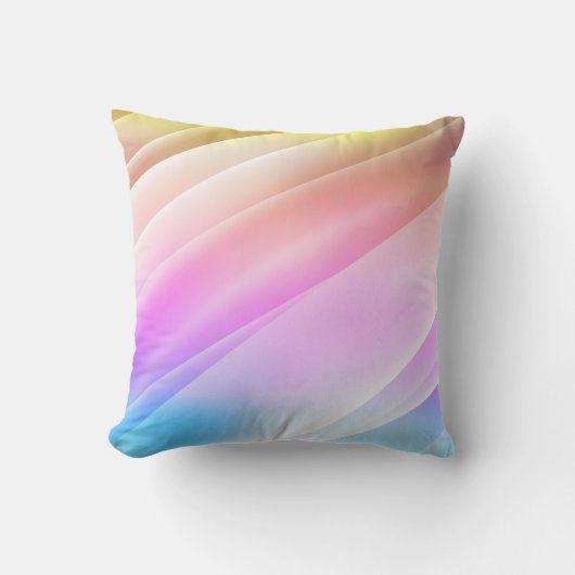 明数々のるい色の虹は長い線で覆われる。D クッション (正面)