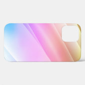 明数々のるい色の虹は長い線で覆われる。D Case-Mate iPhoneケース (裏面 (横))