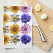 明数々のるい花柄 キッチンタオル (四つ折り)