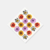 明数々のるい花柄 スタンダードカクテルナプキン (角)