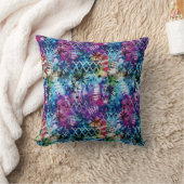 明数々の色タイダイ クッション (ブランケット)