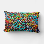 明数々の色モザイク ランバークッション (正面)