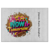 「明日からもっと明るい日が来る」 カッティングボード (正面)