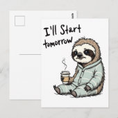 明日からスロッおもしろいト動物 ポストカード (正面/裏面)