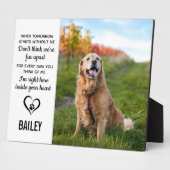 明日からペット犬の追悼会 フォトプラーク (側面)