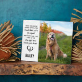 明日からペット犬の追悼会 フォトプラーク (側面)