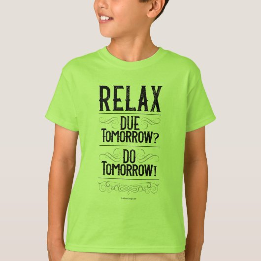明日か?明日だ! Tシャツ (正面)