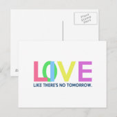 明日がないように生きる愛 ポストカード (正面/裏面)