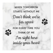 明日がペットなしで始まる時の記念写真 フォトキューブ (右)