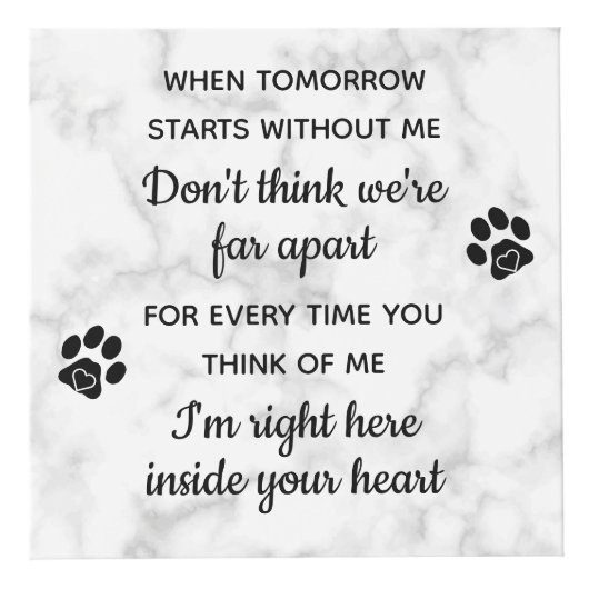 明日がペットなしで始まる時の記念写真 フォトキューブ (右)