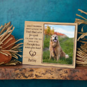 明日がペットの記念碑なしで始まる フォトプラーク (側面)