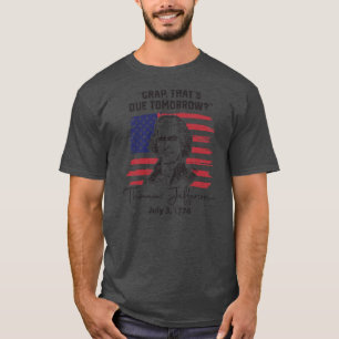 明日が来る予定のクラップトーマス・ジェファーソン4th tシャツ
