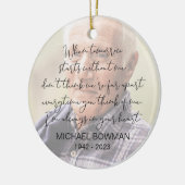 明日が私なしで始まる場合オーナメント セラミックオーナメント (左)