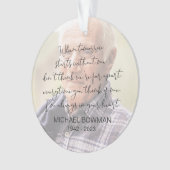 明日が私なしで始まる時アクリルオーナメント オーナメント (正面)