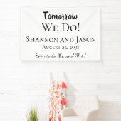 明日だ！リハーサルディナーパーティーバナー 横断幕 (インサイチュ)