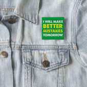 明日のためにもっと良い間違いを Funny Button Badge Pin 缶バッジ (インサイチュ)
