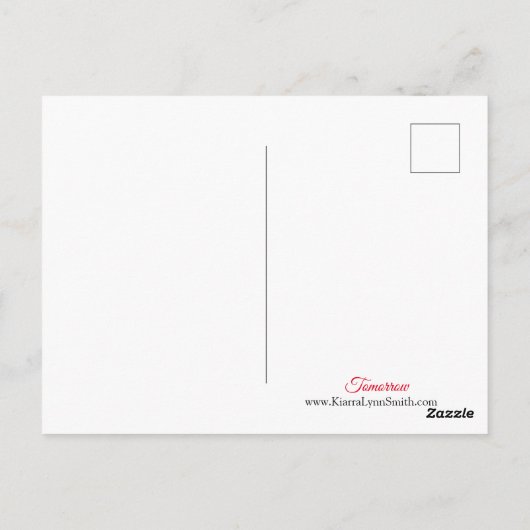 明日のはがき ポストカード (裏面)