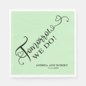 明日のリハーサルディナー　私たちは結婚式をします スタンダードランチョンナプキン (正面)