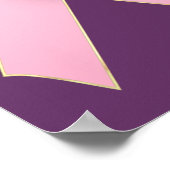 明日の乳がんリボンを恐れてはいけない ポスター (角)