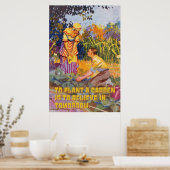 明日の信じヴィンテージアカラフルート ポスター (キッチン)