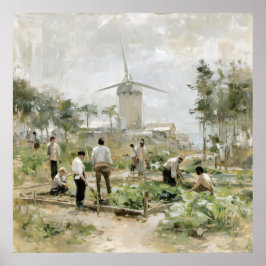 明日の傾向：協力 ポスター