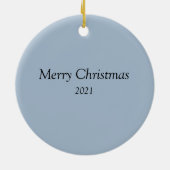 明日の夢を大切にする鳥の写真 セラミックオーナメント (裏面)