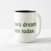 明日の夢マグカップ ツートーンマグカップ (正面右)