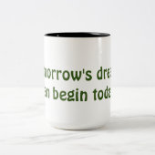 明日の夢マグカップ ツートーンマグカップ (中央)