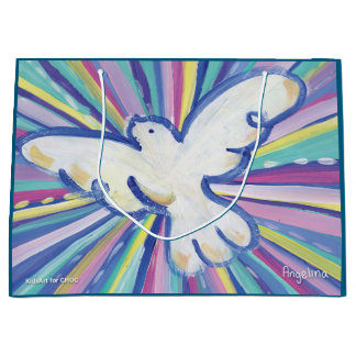 明日の希望 - KidsArt for CHOC ラージペーパーバッグ