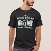 明日の強さを Men's フィットネスTシャツ Tシャツ (正面)