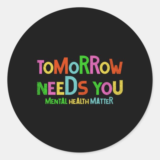 明日の必要精神保健問題認識度 ラウンドシール (正面)